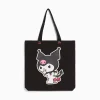 BERSHKA Cartoons*Sac cabas toile imprimé Kuromi Noir