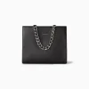 BERSHKA Tout voir*Sac chaîne chunky Noir