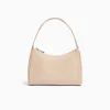 BERSHKA Personnalisables*Sac porté épaule tissu Beige