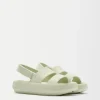 BERSHKA Sandales*Sandales plates caoutchoutées Kaki