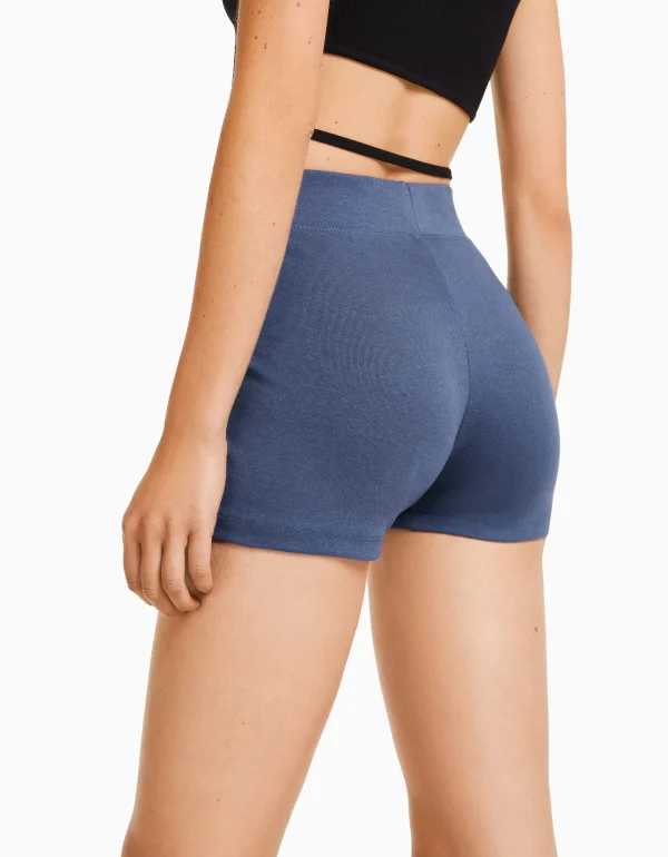 BERSHKA Survêtement*Short jupe-culotte modal Gris