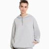 BERSHKA Personnalisables*Sweat capuche Gris