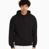 BERSHKA Personnalisables*Sweat capuche Noir