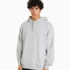 BERSHKA Personnalisables*Sweat capuche Gris