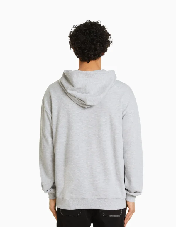 BERSHKA TEST*Sweat capuche Gris