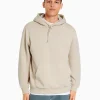 BERSHKA Personnalisables*Sweat capuche oversize Beige