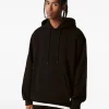 BERSHKA Vêtements*Sweat capuche oversize Noir