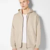 BERSHKA Vêtements*Sweat capuche zippé Pierre