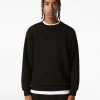 BERSHKA Personnalisables*Sweat oversize col rond Noir