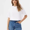 BERSHKA Personnalisables*T-shirt manches courtes regular fit Blanc