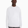 BERSHKA Join Life*T-shirt manches longues col cheminée Blanc