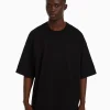 BERSHKA Personnalisables*T-shirt oversize à manches courtes Noir