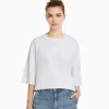 BERSHKA Tee-shirts*T-shirt oversize à manches courtes Blanc