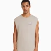 BERSHKA Tee-shirts*T-shirt workwear sans manches Blanc