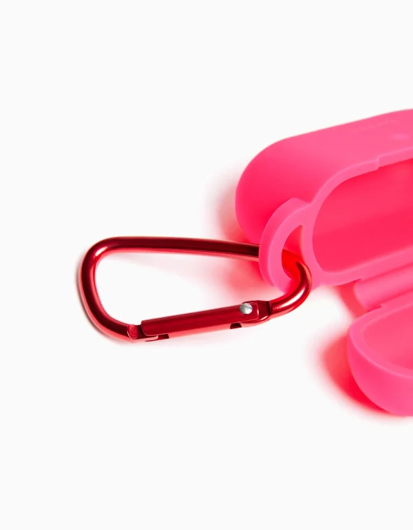 BERSHKA Tout voir*Étui airpods basique Fuchsia